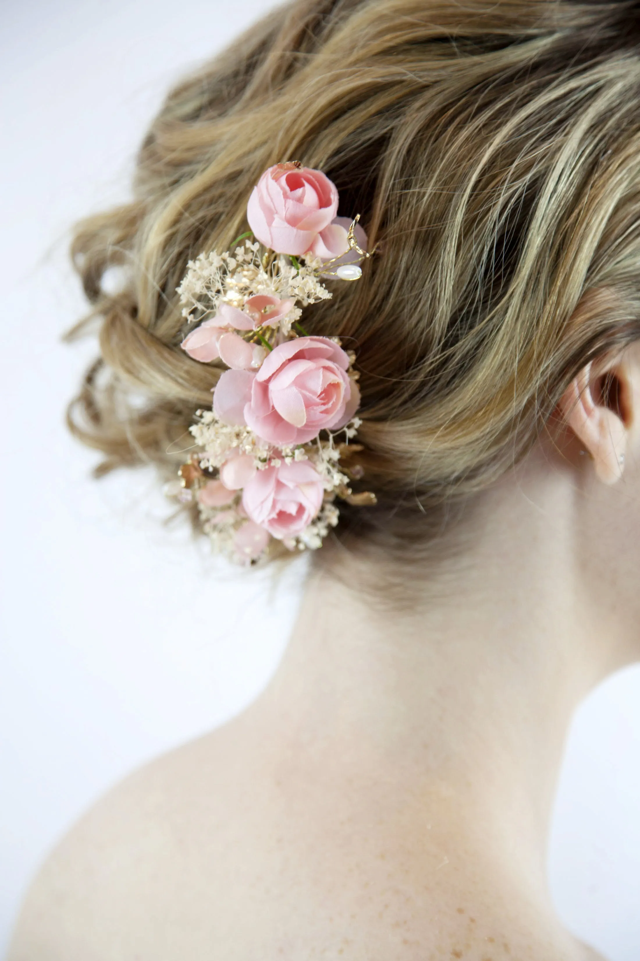 Bridal Flower Hair Comb