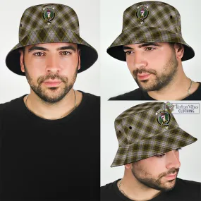 Buchanan Dress Tartan Bucket Hat with Family Crest