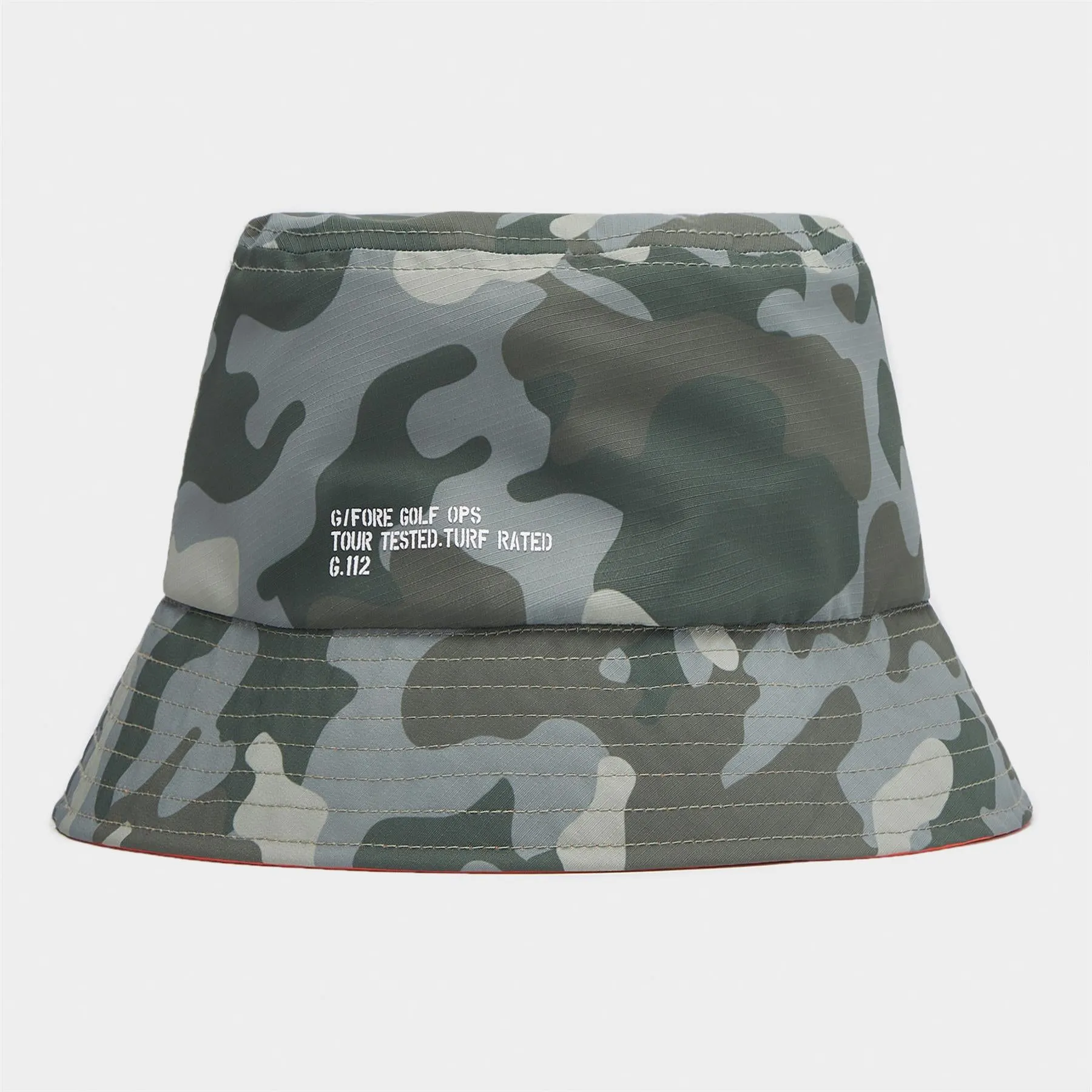 Camo G112 Reversible Tech Bucket Hat Woodland Camo/Shocking Orange - SS24