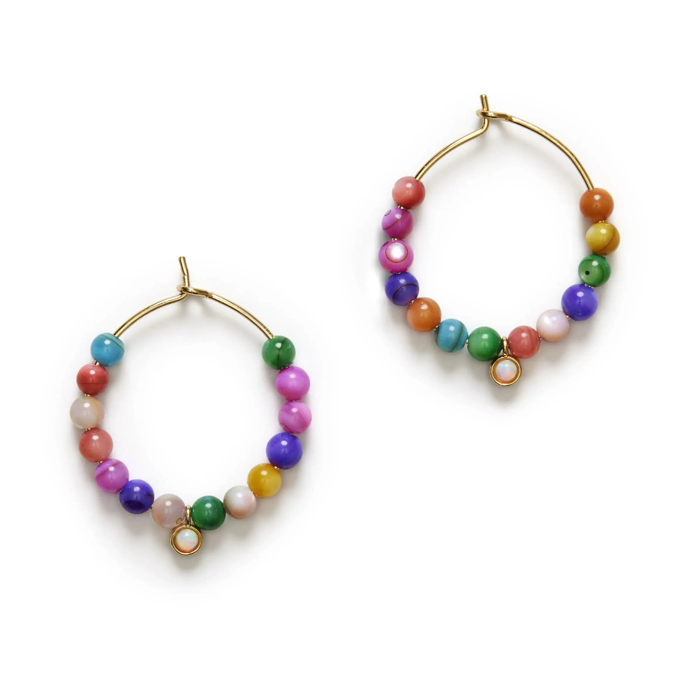 Carnival Hoops, Gold (pair)