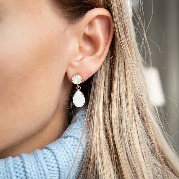 Caroline Svedbom Mini Drop Earring - White Opal