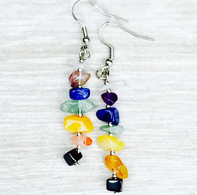 Chakra Crystal Earrings