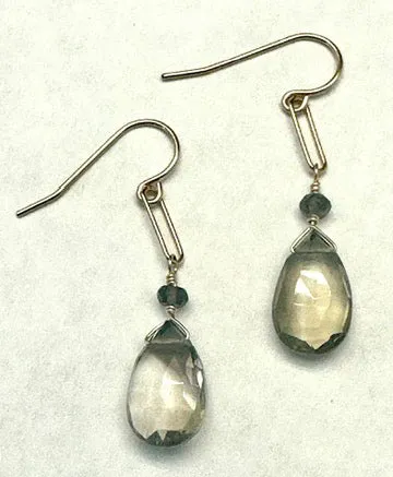 Champagne Quartz Earrings