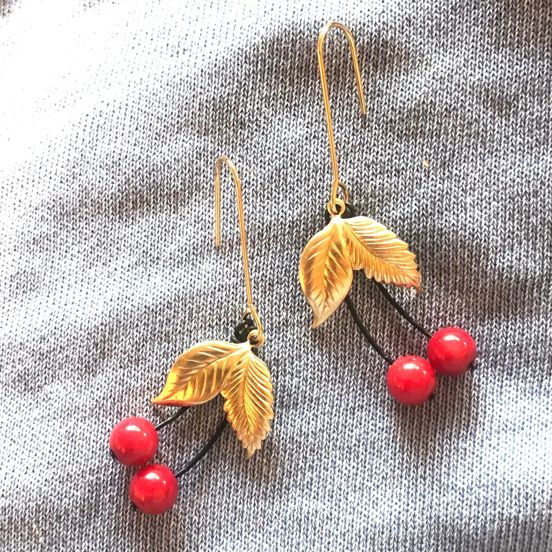 Cherry earrings