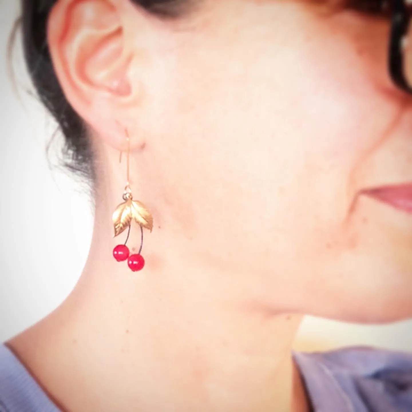 Cherry earrings