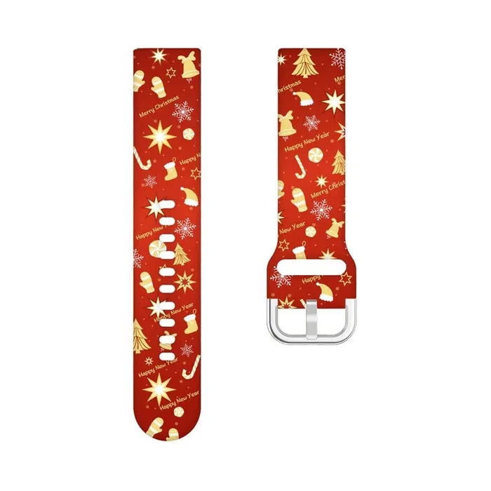 Christmas Watch Straps compatible with the Kogan Active  Smart Watch