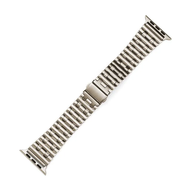 Classic Stainless Steel 5 Beads Metal Band for Apple Watch