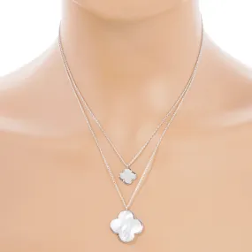 Clover Double Pendant Necklace