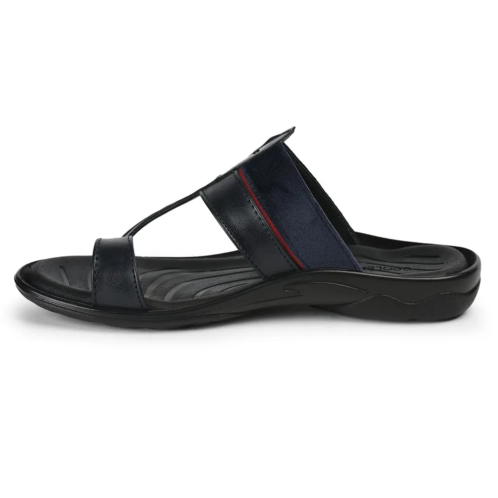 Coolers Casual Navy Blue Toe Ring Slipper For Men OLP-6 By Liberty