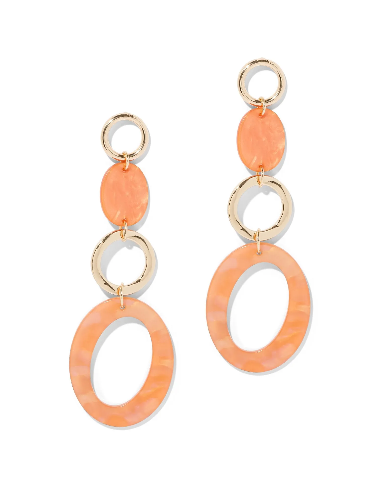 Coral Linear Drop Earring