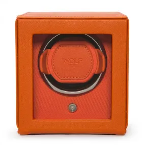 Cub Single Watch Winder With Cover (Orange)