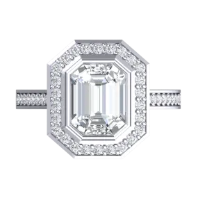 Cubic Zirconia Engagement Ring- Customer Designed Style 2968