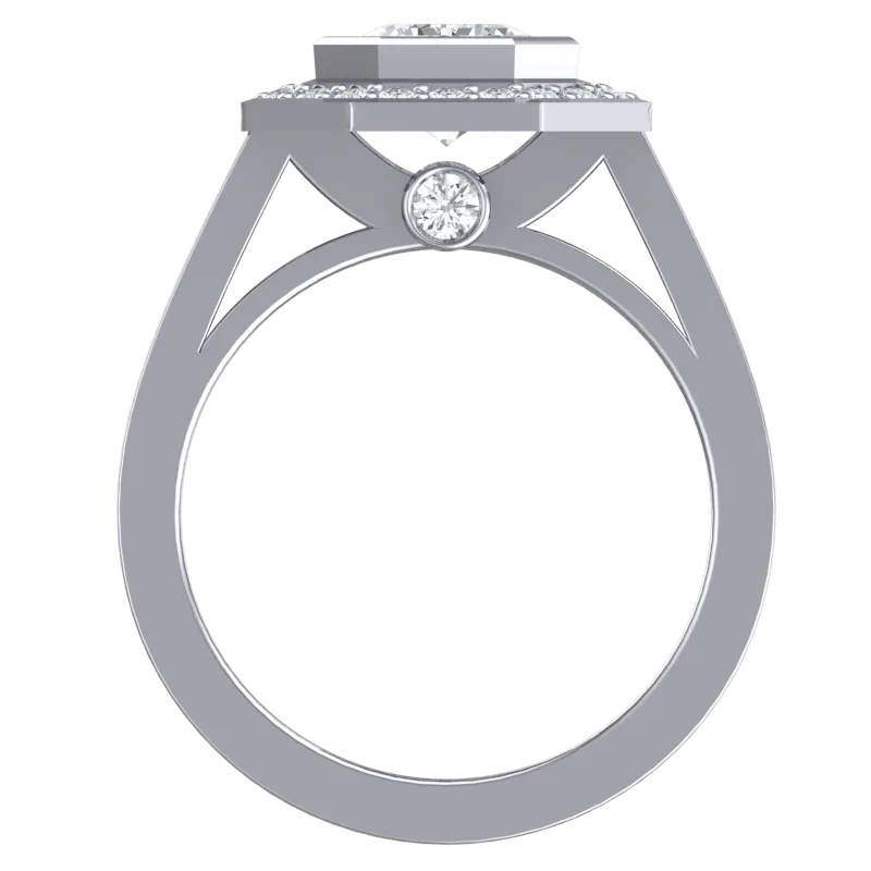 Cubic Zirconia Engagement Ring- Customer Designed Style 2968