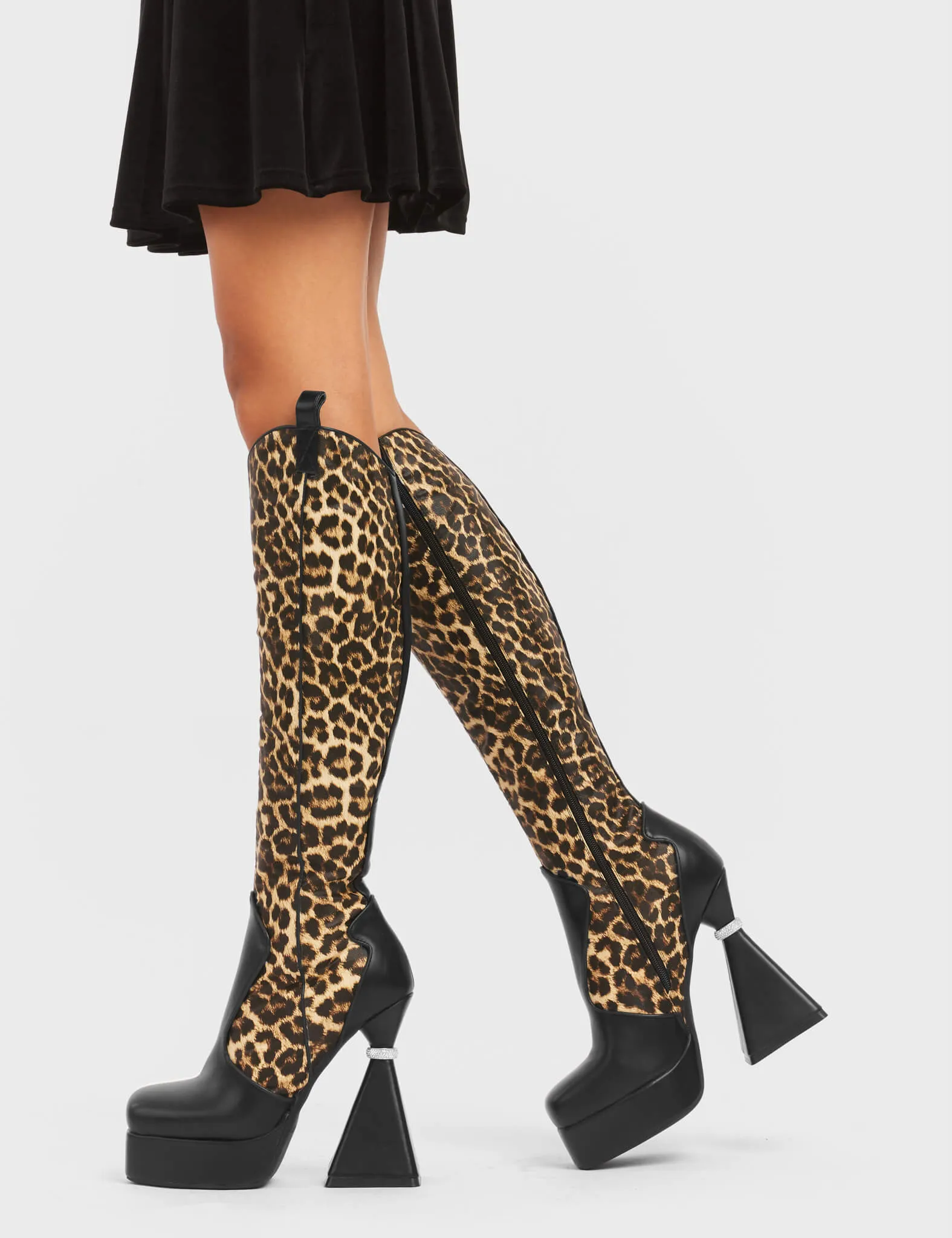 Curious Platform Knee High Boots