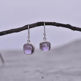 Cushion Conquer - Amethyst Earrings