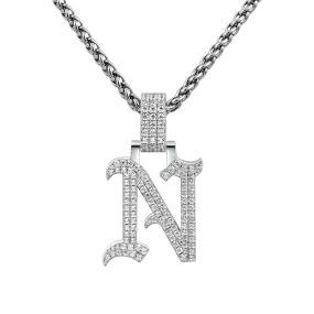 Custom Youth Old English Font Letter/Number Pendant