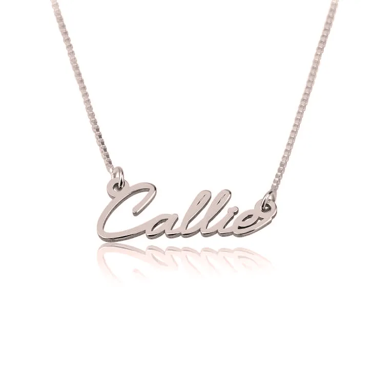 Dainty Name Necklace - Rose Gold Plated