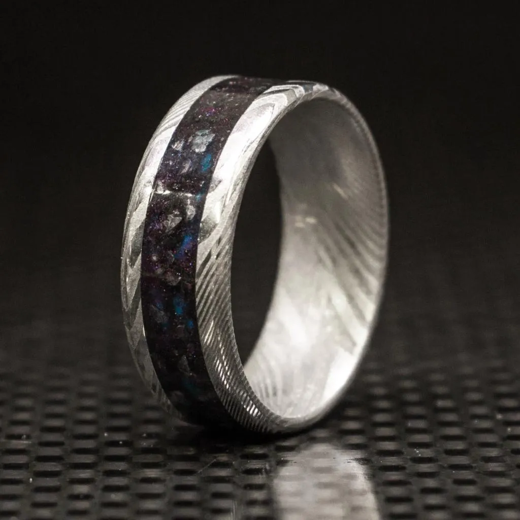 Damascus Steel Ring Blank