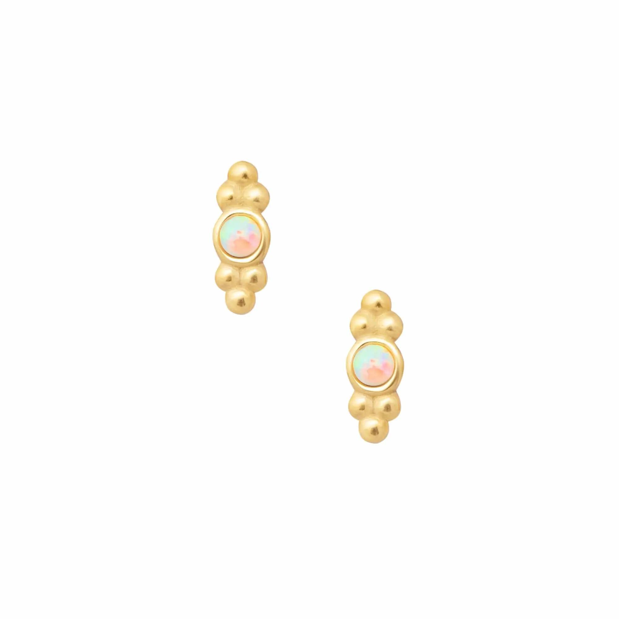 Daylight Opal Stud Earrings