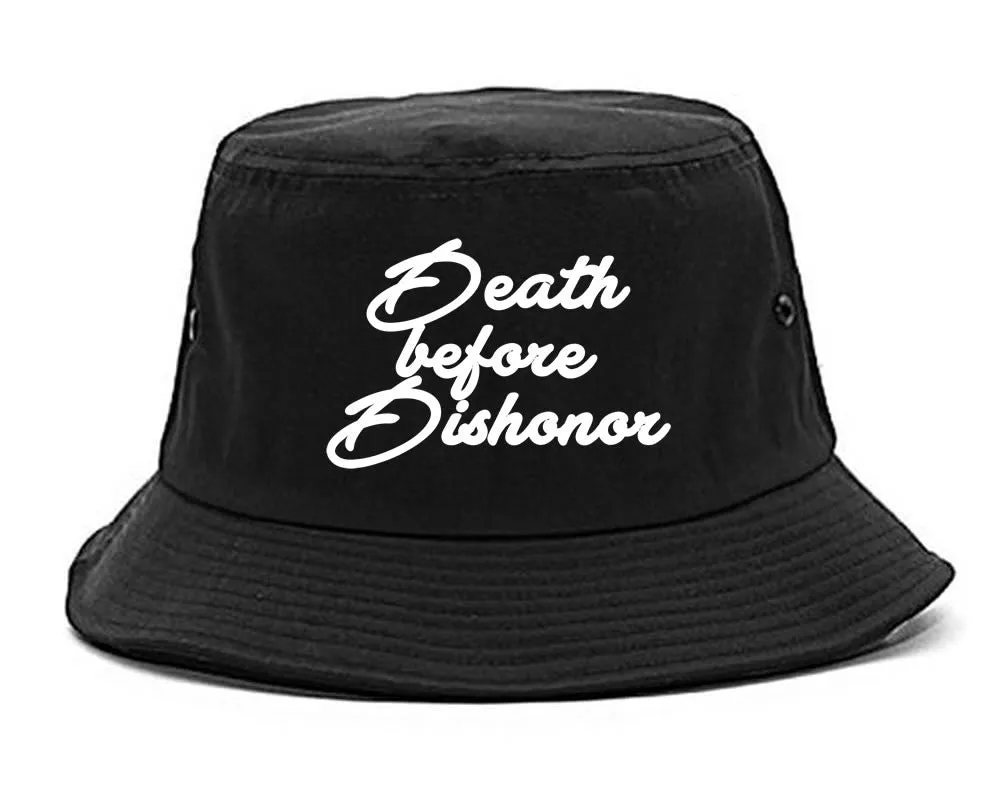 Death Before Dishonor Skulls Bucket Hat