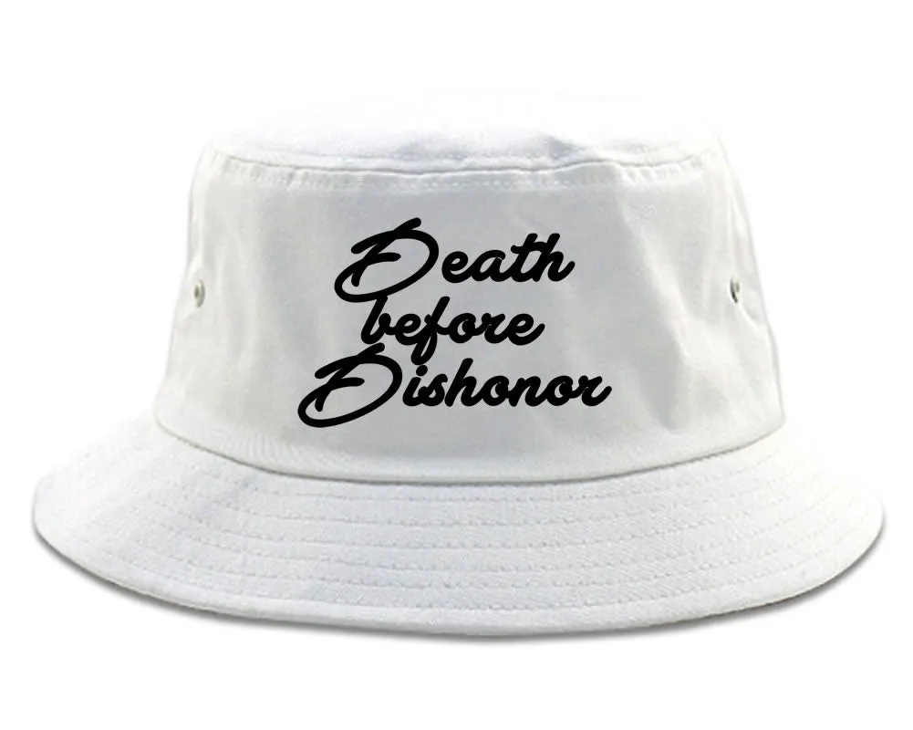 Death Before Dishonor Skulls Bucket Hat