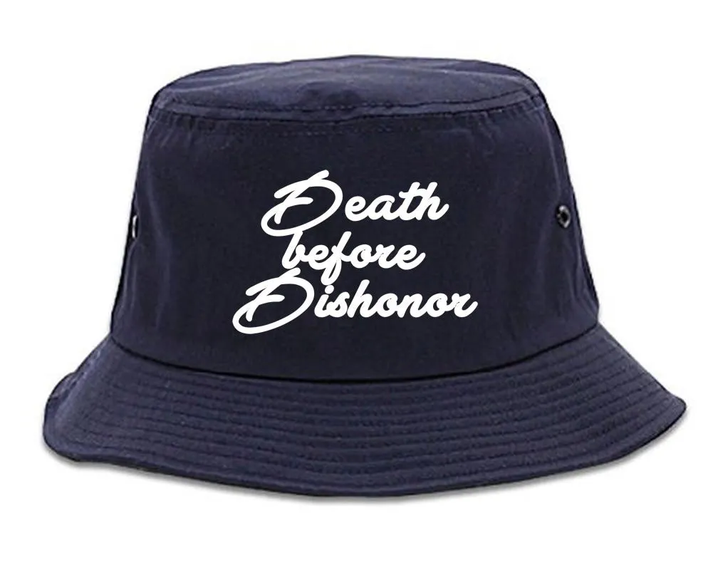 Death Before Dishonor Skulls Bucket Hat