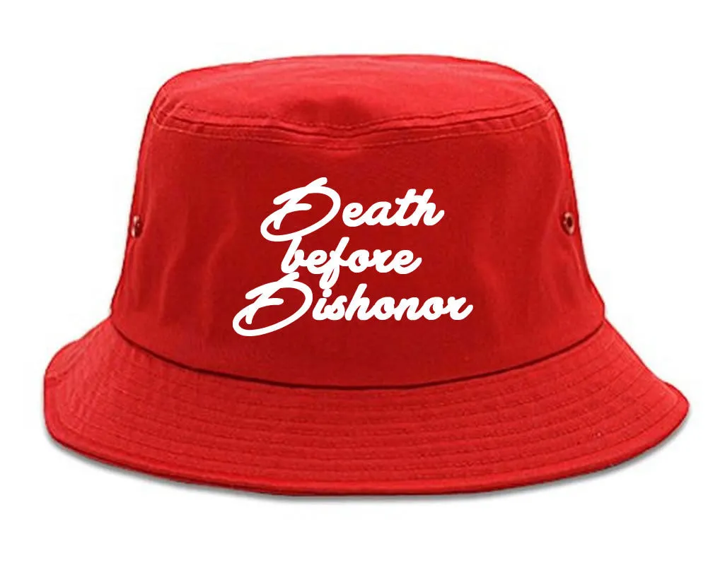 Death Before Dishonor Skulls Bucket Hat