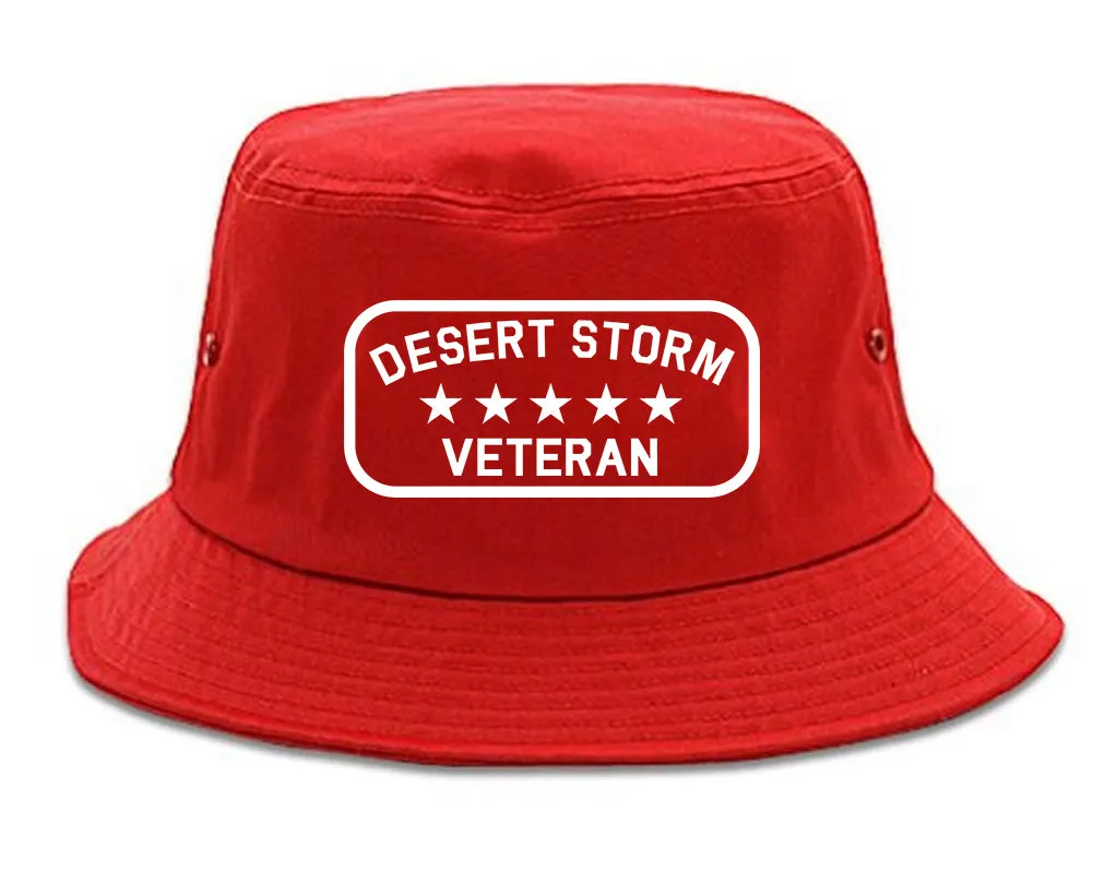 Desert Storm Veteran Mens Bucket Hat