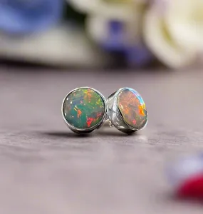 Dowdy Opal Stud Earrings