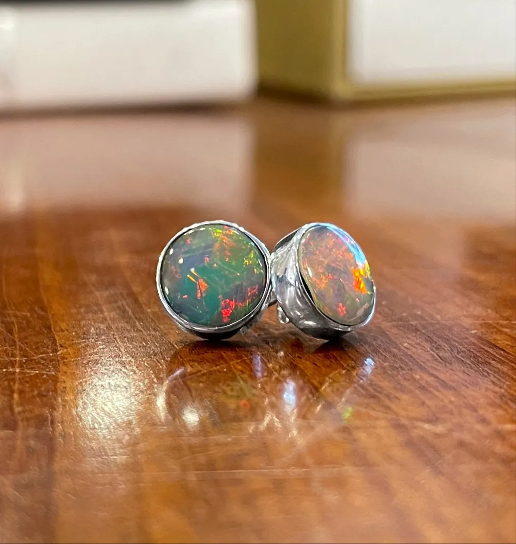 Dowdy Opal Stud Earrings