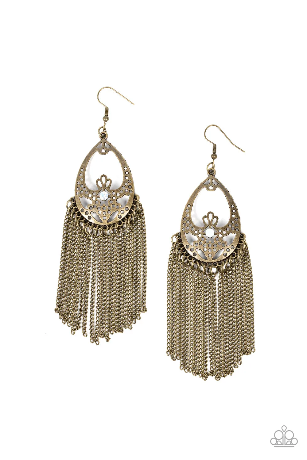 Earrings Castle Cottage - Brass