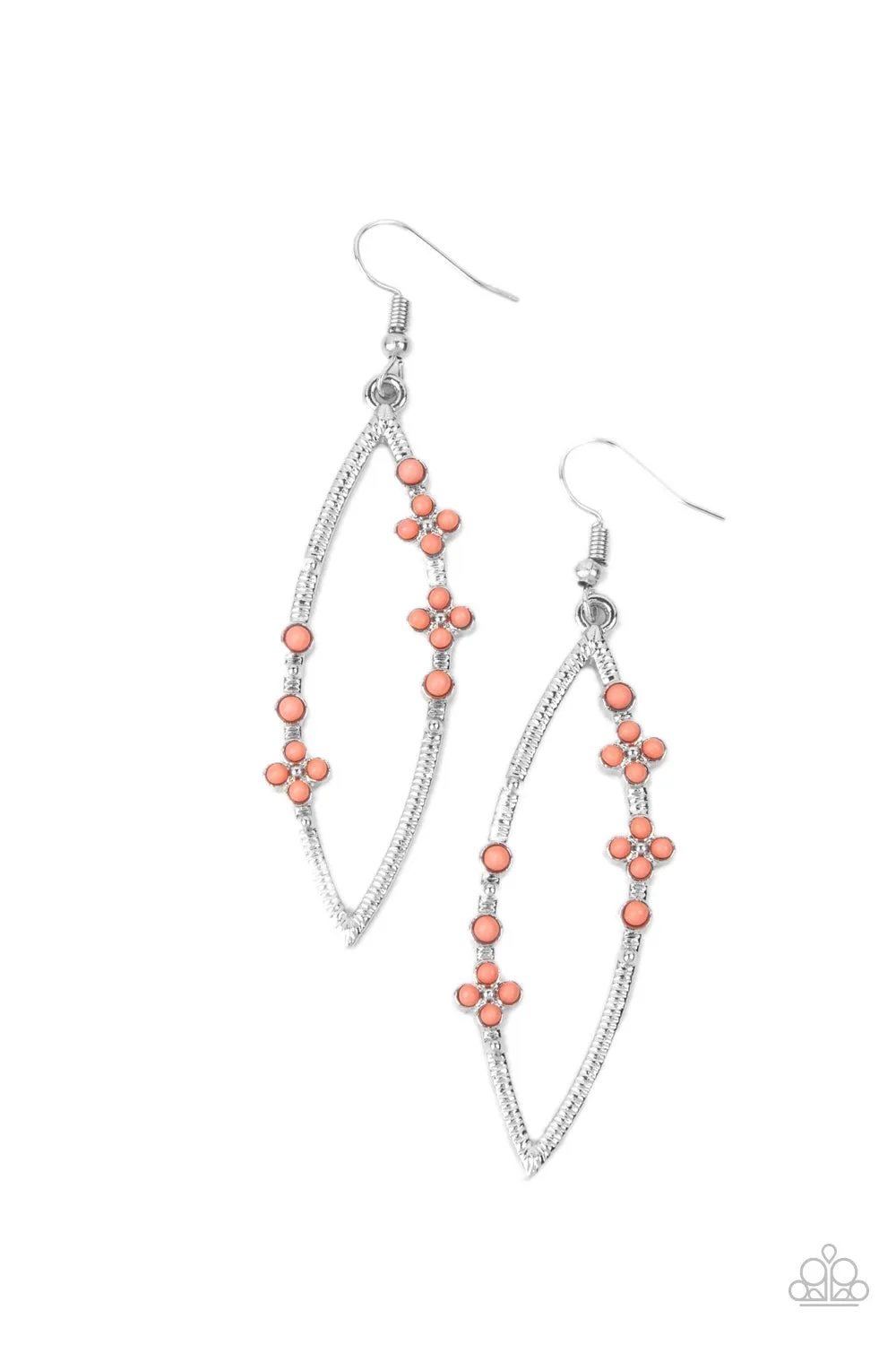 Earrings Flowery Finesse - Orange E111