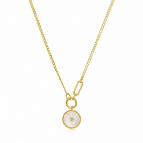 Eclipse Emblem Gold Necklace N030-03G