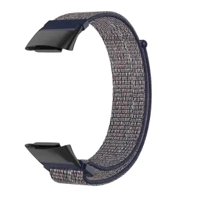 Elastic nylon watch strap Fitbit Charge 5 - Dark Blue