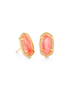 Ellie Earring Gold - Coral Illusion