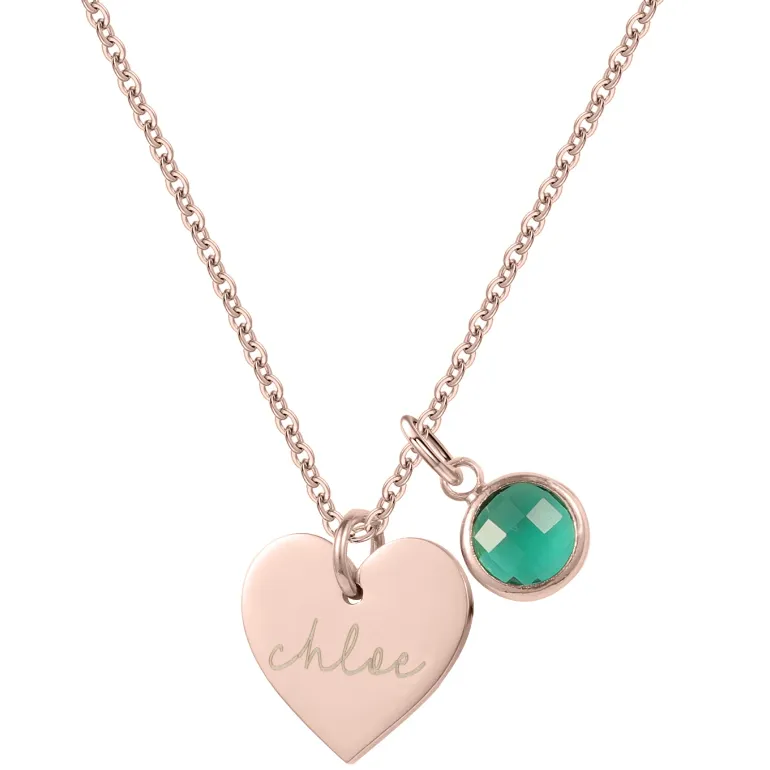 Elma Heart Personalised Necklace