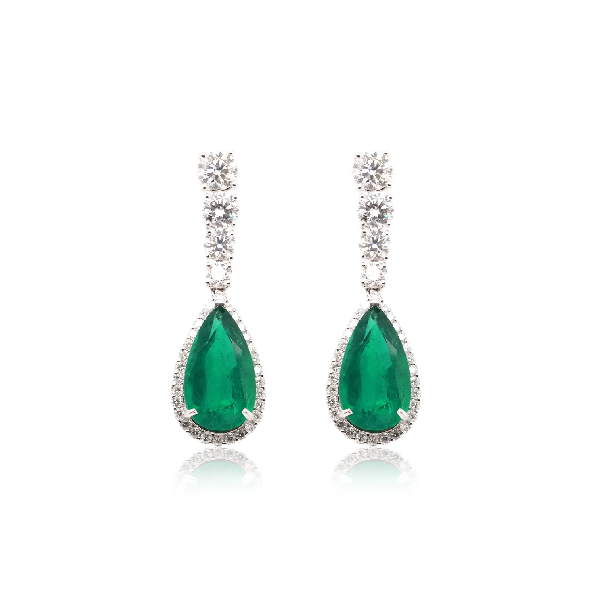 Emerald & Diamond Earrings