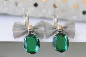 EMERALD GREEN EARRINGS