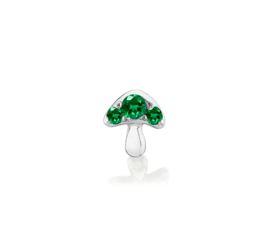 Emerald Mushroom Stud