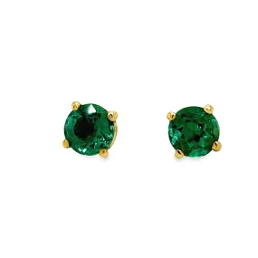 Emerald Stud Earrings