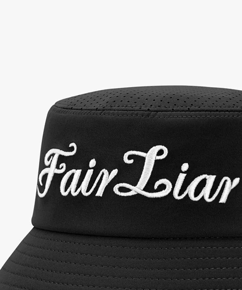 FAIRLIAR Unisex Bucket Embroidery Hat - Black