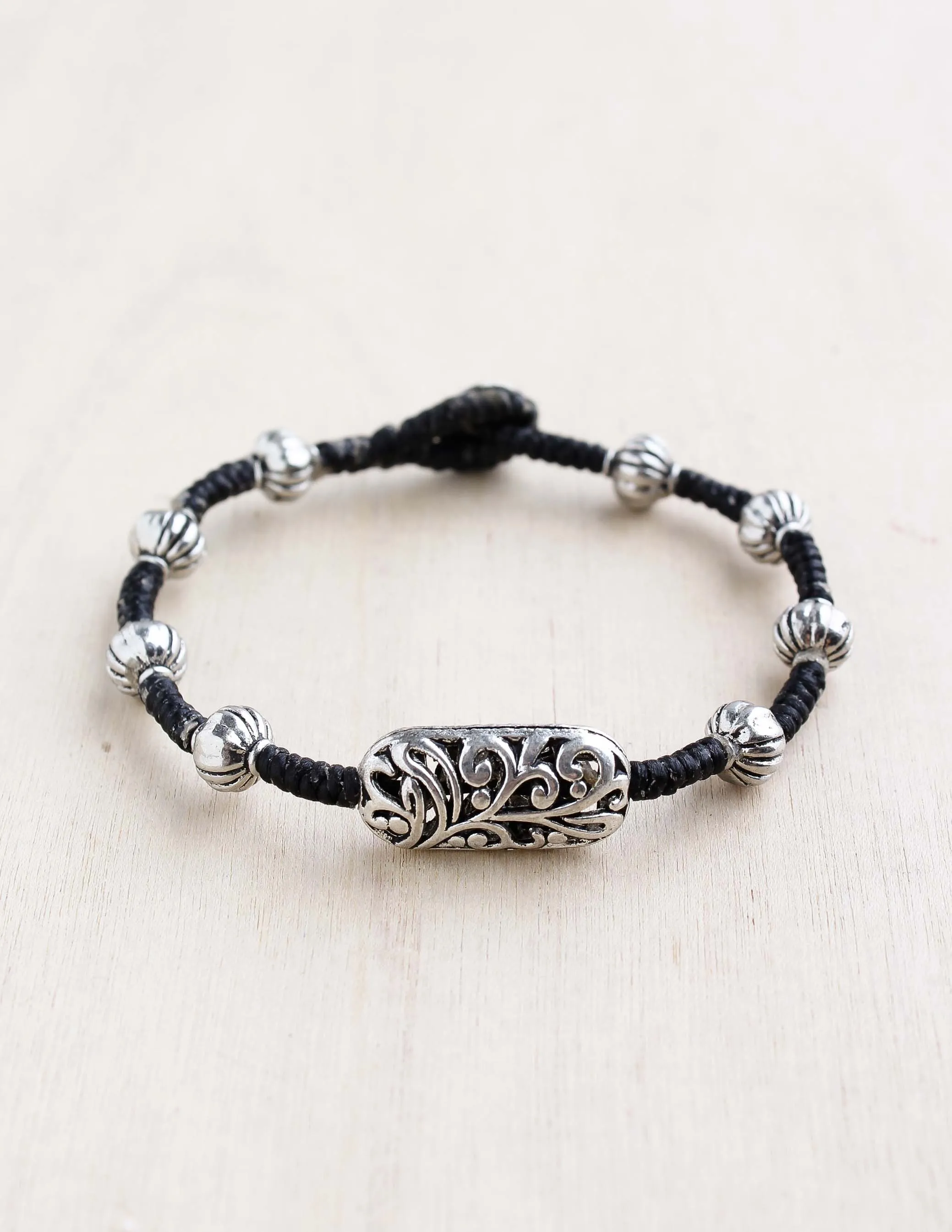 Filigree Rectangle Alloy Bracelet