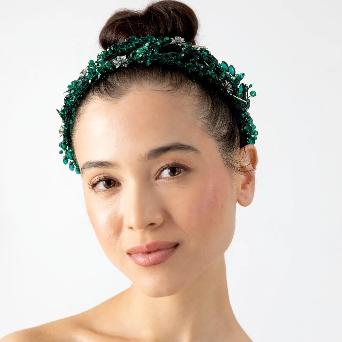 Flower Emerald Headband