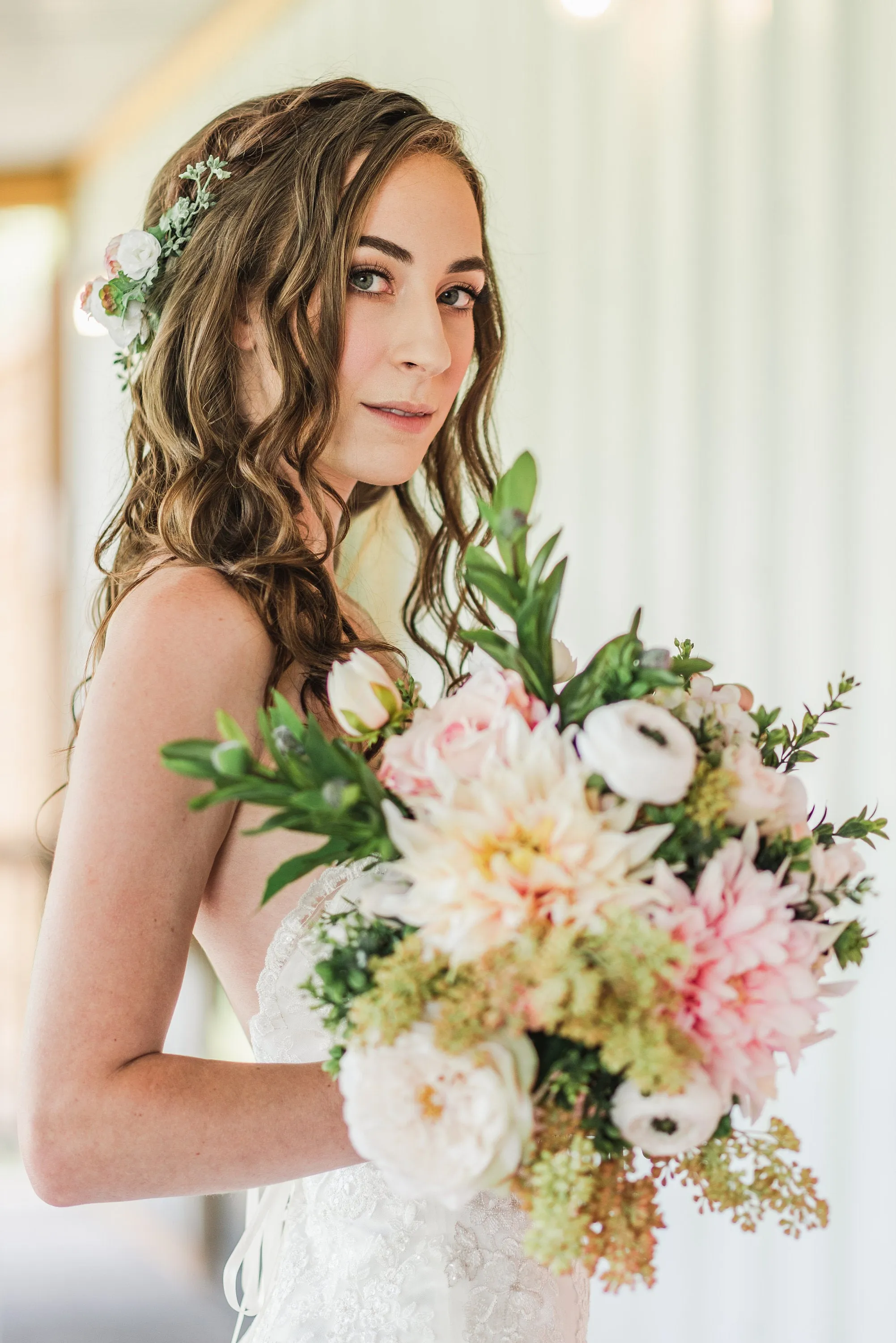 Flowery Bridal Hair Comb