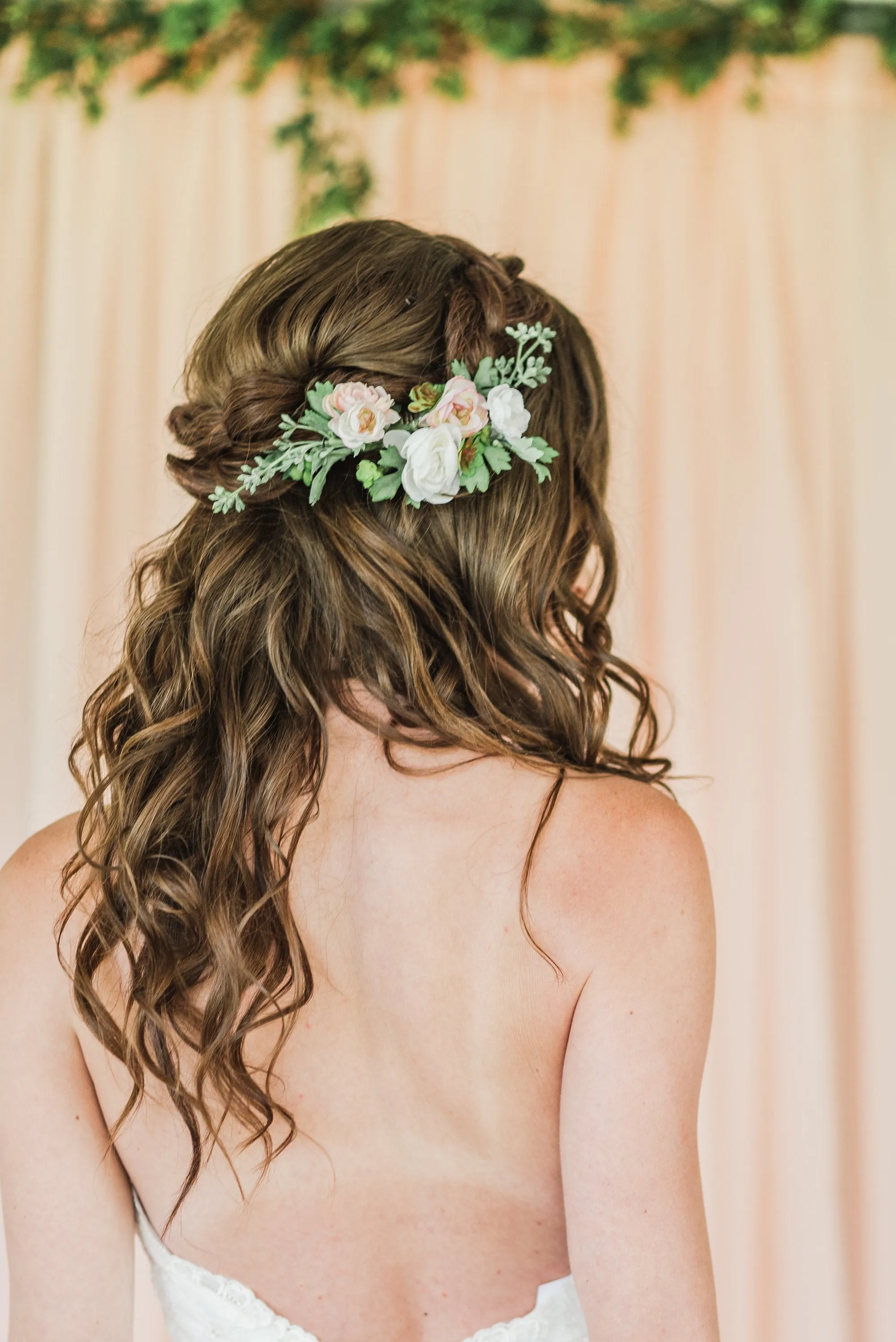 Flowery Bridal Hair Comb