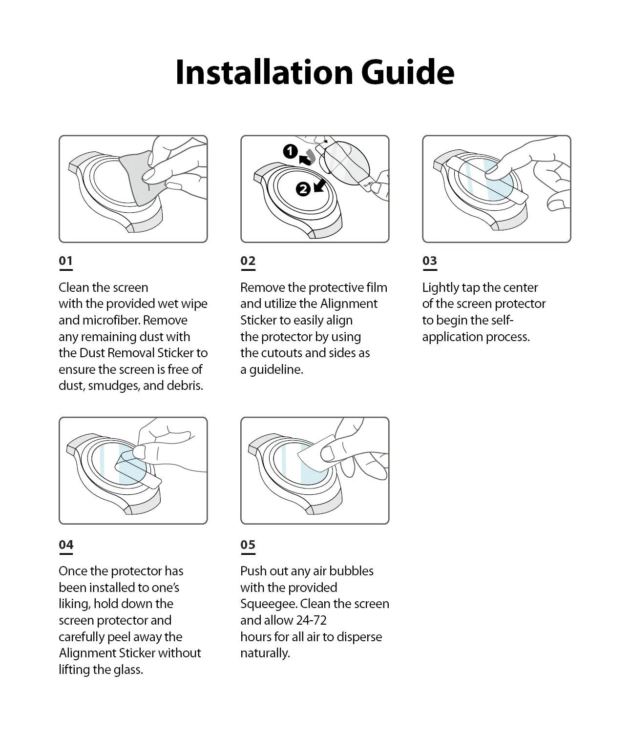 Galaxy Watch 5/4 Screen Protector | Glass - R4