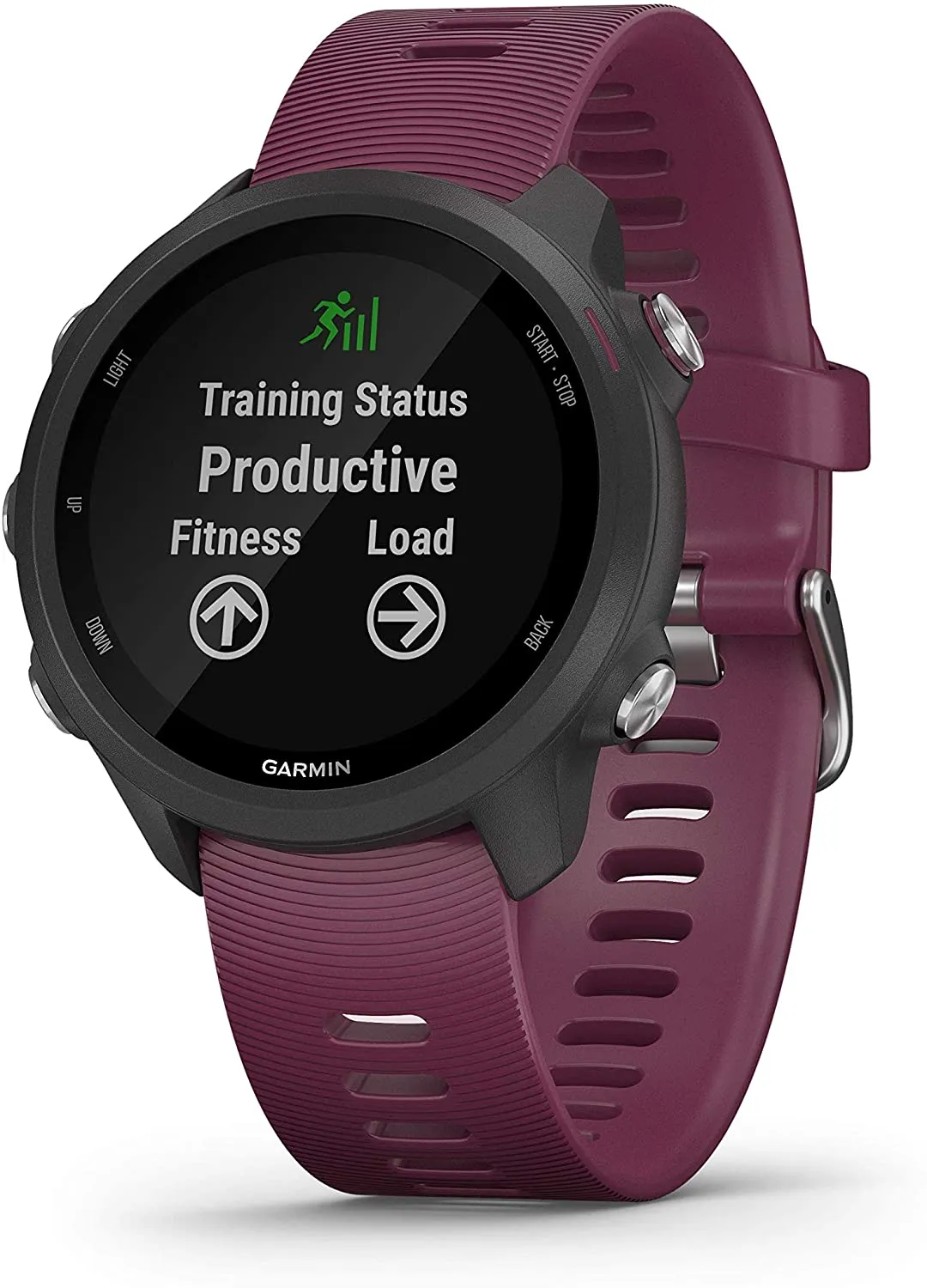 Garmin Forerunner 245 GPS Running Smartwatch (010-02120-01, Black/Red/White)