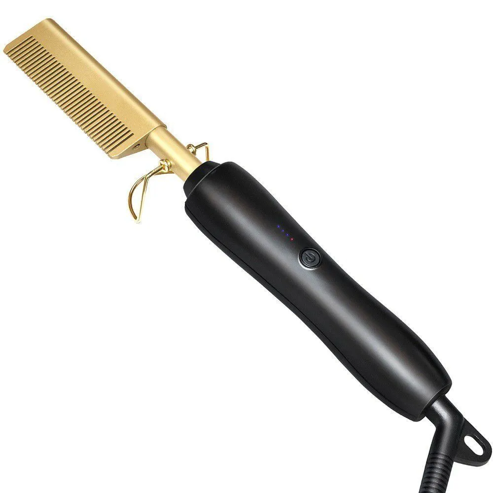 Gold Ceramic Professional Press Comb