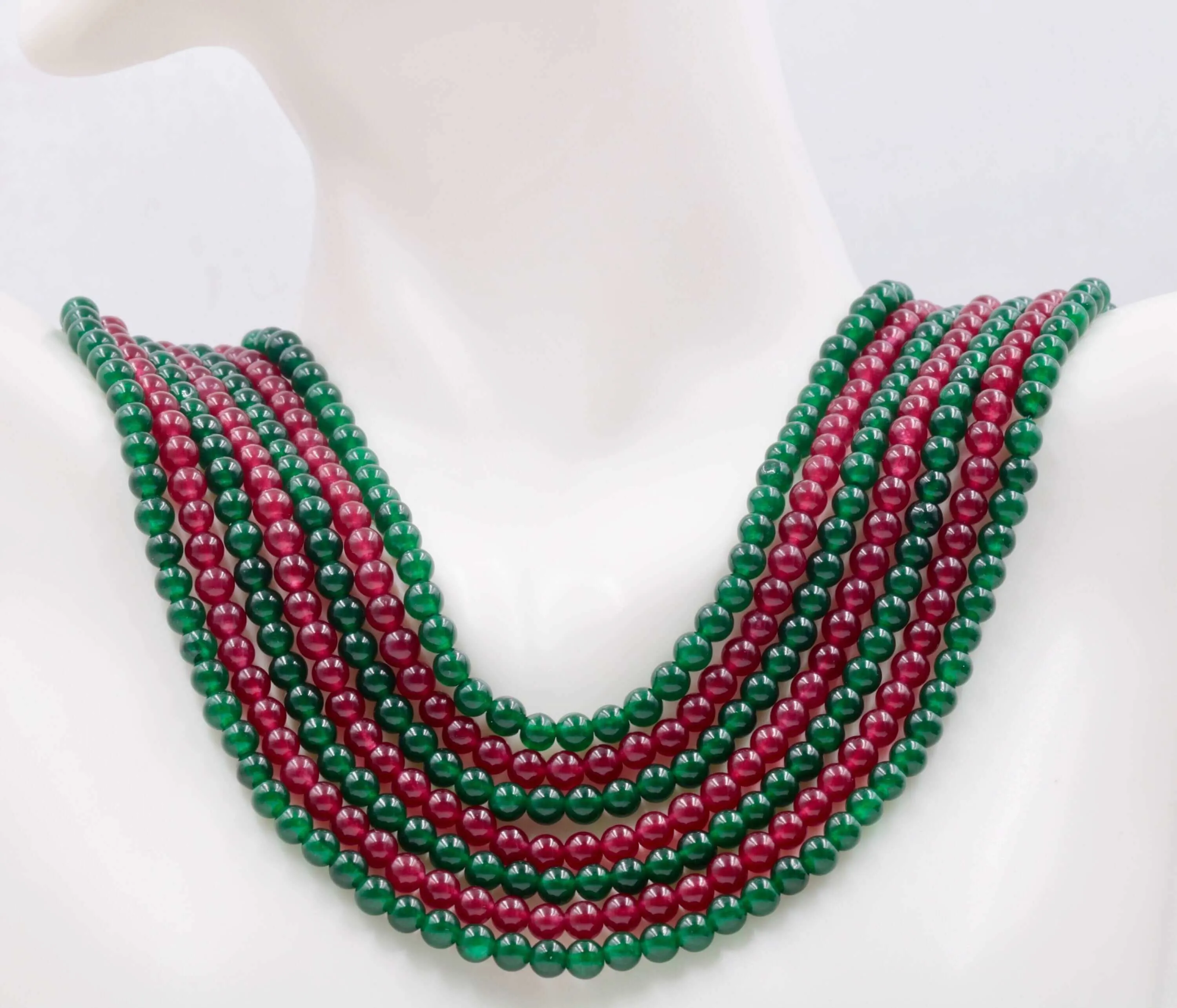 Green Quartz Beads Red Quartz Beads Polished Beads Beaded Strand Quartz Strand Red & Green Quartz DIY Jewelry Supplies SKU:113266,113272