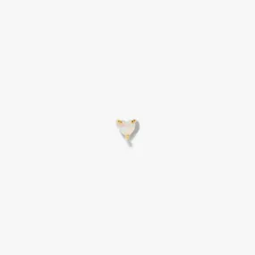 Heart Opal Stud (Single)